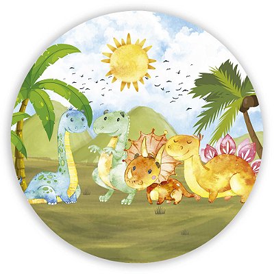 Mini Painel - Dinossauro Cute - Sublimado 3D