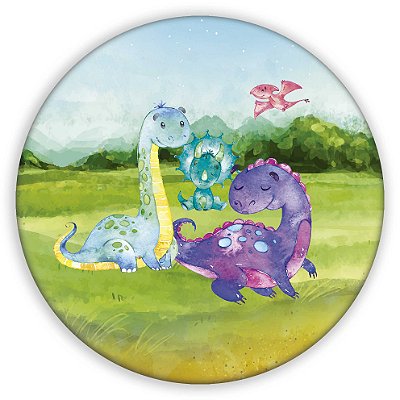 Mini Painel - Dinossauro Cute - Sublimado 3D