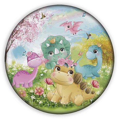 Mini Painel - Dinossauro Cute - Sublimado 3D