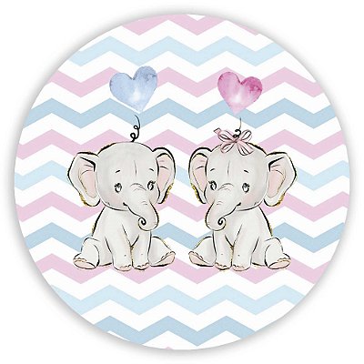 Mini Painel - Elefante Revelação - Sublimado 3D