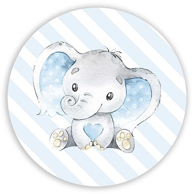 Mini Painel - Elefantinhos (Chá Revelação) - Sublimado 3D