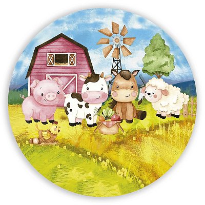 Mini Painel - Fazendinha - Sublimado 3D