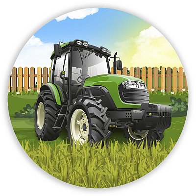 Mini Painel - Fazendinha Trator - Sublimado 3D