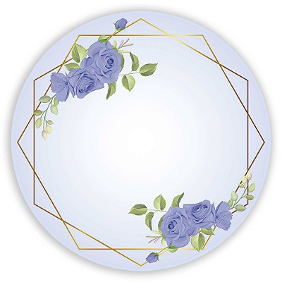 Mini Painel - Floral Geometrico - Sublimado 3D