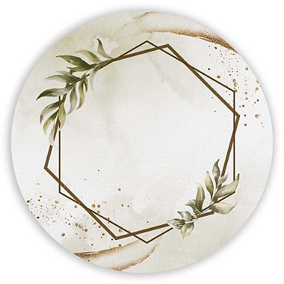 Mini Painel - Floral Geometrico - Sublimado 3D