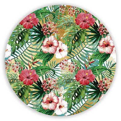 Mini Painel - Floral Geometrico - Sublimado 3D