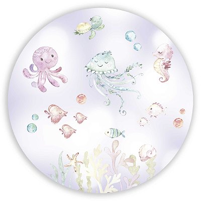 Mini Painel - Fundo do Mar - Sublimado 3D