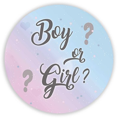 Mini Painel - Girl Boy Revelação - Sublimado 3D