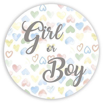 Mini Painel - Girl Boy Revelação - Sublimado 3D