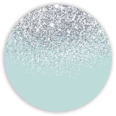 Mini Painel - Glitter Prata - Sublimado 3D