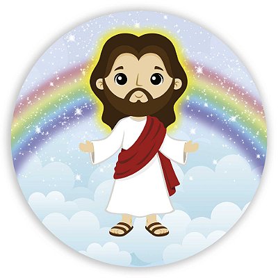 Mini Painel - Jesus Cute - Sublimado 3D