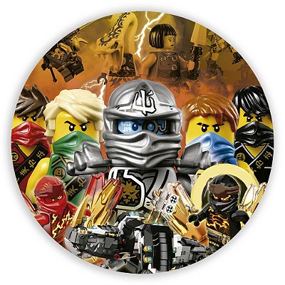 Mini Painel - Lego Ninja Go Cilindro - Sublimado 3D