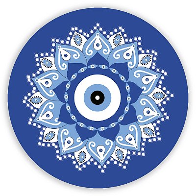 Mini Painel - Mandala Azul - Sublimado 3D
