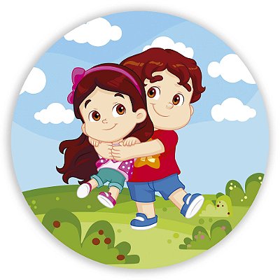 Mini Painel - Maria Clara e JP - Sublimado 3D