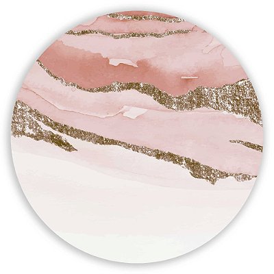 Mini Painel - Mármore Glitter Rosa - Sublimado 3D