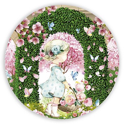 Mini Painel - Menina Jardim - Sublimado 3D