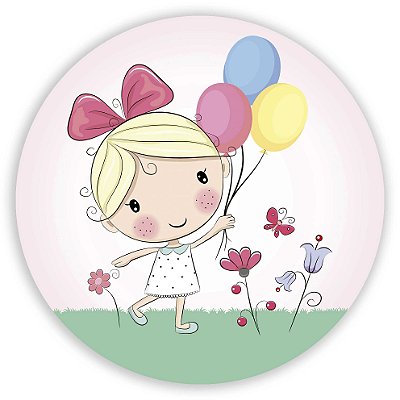 Mini Painel - Menina Jardim - Sublimado 3D