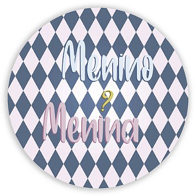 Mini Painel - Menina Menino Revelação - Sublimado 3D