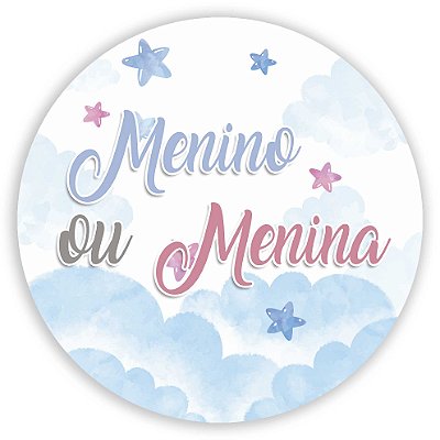 Mini Painel - Menina Menino Revelação - Sublimado 3D