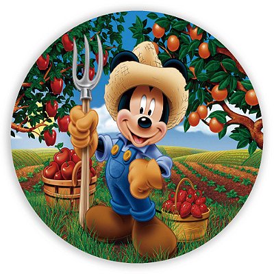 Mini Painel - Mickey Fazenda - Sublimado 3D