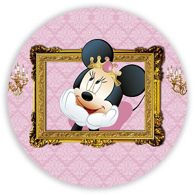 Mini Painel - Minnie Rosa - Sublimado 3D