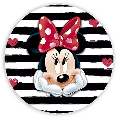 Mini Painel - Minnie Vermelha - Sublimado 3D