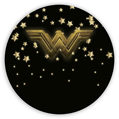 Mini Painel - Mulher Maravilha Simbolo - Sublimado 3D