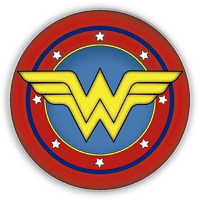 Mini Painel - Mulher Maravilha Simbolo - Sublimado 3D