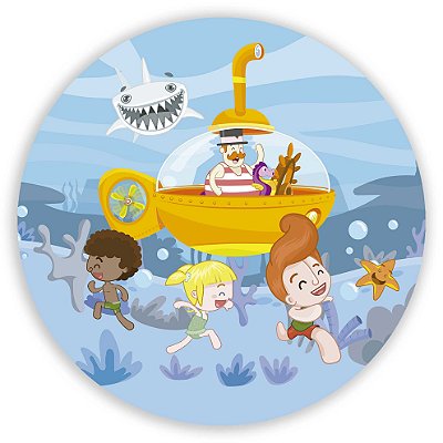 Mini Painel - Mundo Bita Fundo do Mar - Sublimado 3D