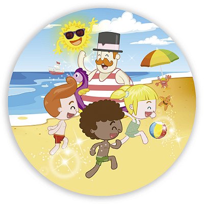 Mini Painel - Mundo Bita Praia - Sublimado 3D