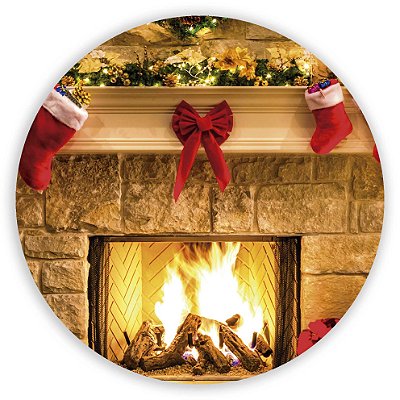 Mini Painel - Natal Lareira - Sublimado 3D