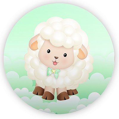 Mini Painel - Ovelinha Cute - Sublimado 3D