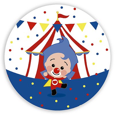 Mini Painel - Palhaço Plim Plim - Sublimado 3D