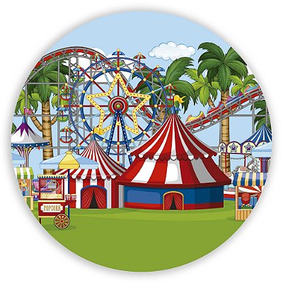 Mini Painel - Parque de Diversões - Sublimado 3D