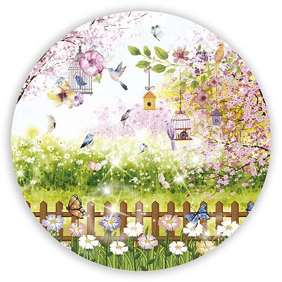 Mini Painel - Pássaros Cute - Sublimado 3D