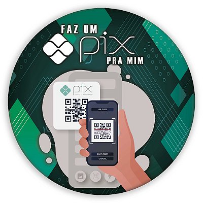 Mini Painel - Pix - Sublimado 3D