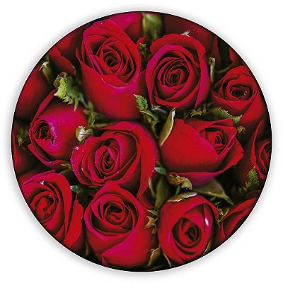 Mini Painel - Rosas Vermelhas - Sublimado 3D