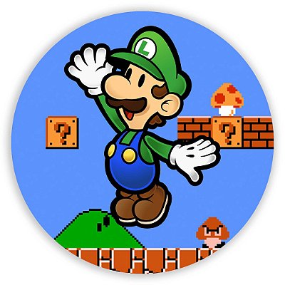 Mini Painel - Super Mario - Luigi - Sublimado 3D