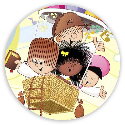 Mini Painel - Turma do Cristãozinho - Sublimado 3D