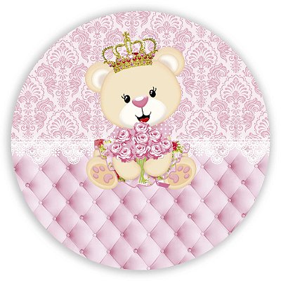 Mini Painel - Ursinha Realeza - Sublimado 3D