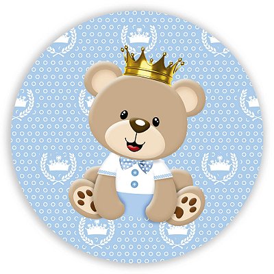 Mini Painel - Ursinho Realeza - Sublimado 3D