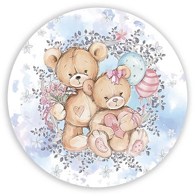 Mini Painel - Ursinho Revelação - Sublimado 3D