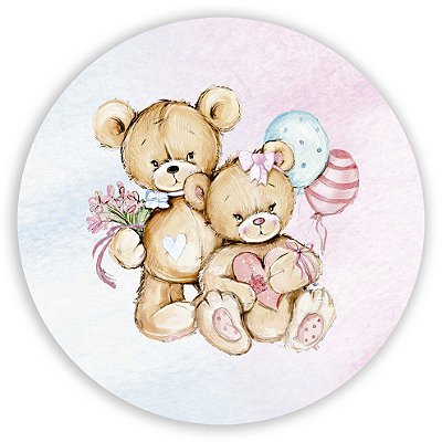 Mini Painel - Ursinho Revelação - Sublimado 3D