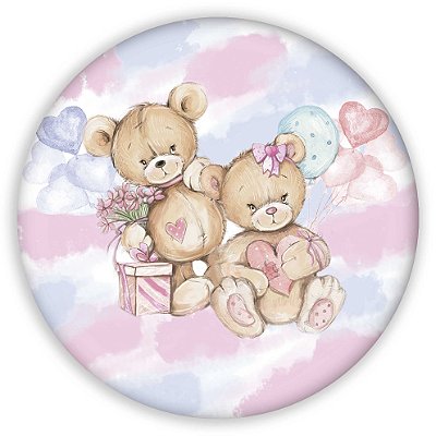 Mini Painel - Ursinho Revelação - Sublimado 3D