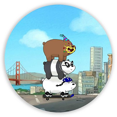 Mini Painel - Ursos Sem Curso - Sublimado 3D