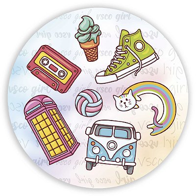 Mini Painel - Vsco Girl - Sublimado 3D