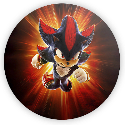 Mini Painel - Sonic Shadow - Sublimado 3D