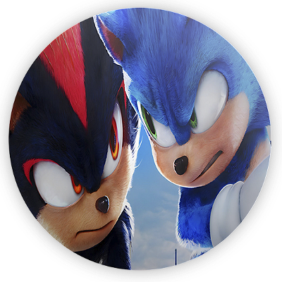 Mini Painel - Sonic Shadow - Sublimado 3D