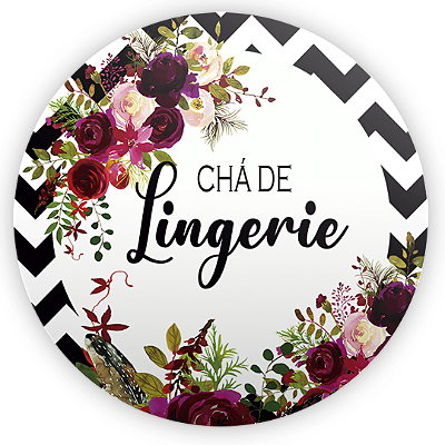 Painel Redondo - Cha De Lingerie - Sublimado 3D