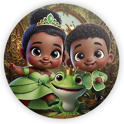 Mini Painel - Princesa Tiana - Sublimado 3D